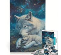 Rompecabezas de 1000 Piezas para Adultos Corazón de Lobo en el mar de Estrellas Juegos Familiares Corte de precisión colección de Artistas Bellas Artes 38x26cm