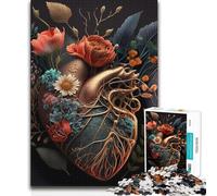 Rompecabezas de 1000 Piezas para Adultos, corazón Humano, Regalo para Mujeres, Juego Imposible para Mayores de 14 años, 38x26cm