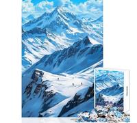 Rompecabezas de 1000 Piezas para Adultos Cordillera Nevada Rompecabezas de 1000 Piezas para Juegos relajantes Regalos de Amigo Invisible Ideal para Parejas (38x52cm)