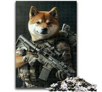 Rompecabezas de 1000 Piezas para Adultos Corgi Fuerzas Especiales Ayuda al Cerebro a ejercitar Juguetes adictivos para Cultivar la Paciencia Colección de Artistas, Bellas Artes 26x38cm
