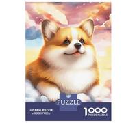 Rompecabezas De 1000 Piezas para Adultos Corgi in The Clouds Rompecabezas para Adultos Juguetes DIY Regalos para Mujeres Cumpleaños Y Navidad 70x50cm/1000pcs