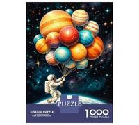 Rompecabezas De 1000 Piezas para Adultos Cosmic Balloon Ride in Space Rompecabezas para Adultos Juego Familiar Análisis Y Lógica Difícil Y Desafiante 38x26cm/1000pcs