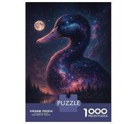 Rompecabezas De 1000 Piezas para Adultos Cosmic Duck by The Lake Rompecabezas para Adultos Juego Familiar Regalos para Mujeres Regalos para Amigos Y Familiares 38x26cm/1000pcs