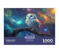 Rompecabezas De 1000 Piezas para Adultos Cosmic Owl Wall Art Print Rompecabezas Juguetes Antiestrés Decoración del Hogar Difícil Y Desafiante 70x50cm/1000pcs