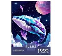 Rompecabezas De 1000 Piezas para Adultos Cosmic Polygon Whale Rompecabezas para Adultos Juegos Divertidos Una Obra De Arte Oferta como Regalos para Toda La Familia 52x38cm/1000pcs