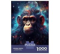 Rompecabezas De 1000 Piezas para Adultos Cosmic Starry Monkey Rompecabezas para Adultos Juegos Relajantes Difícil Oferta Difícil como Regalo para Toda La Familia 38x26cm/1000pcs