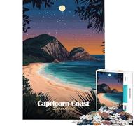 Rompecabezas de 1000 Piezas para Adultos Costa Capricornio Queensland Ayuda a ejercitar el Cerebro Juego Familiar para aliviar el estrés para Mayores de 14 años 38x52cm