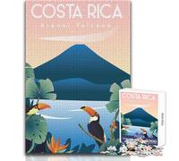 Rompecabezas de 1000 Piezas para Adultos, Costa Rica, Juego de desafío único, Actividades Familiares, Regalos de cumpleaños, tamaño 38x26cm