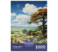 Rompecabezas De 1000 Piezas para Adultos Country Road with Tree Rompecabezas para Adultos Juego Familiar Análisis Y Lógica Difícil Y Desafiante 70x50cm/1000pcs