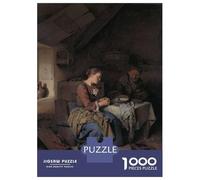Rompecabezas De 1000 Piezas para Adultos Couple Praying in A Humble Home Rompecabezas para Adultos Juguetes Antiestrés Difícil Difícil Y Desafiante 52x38cm/1000pcs