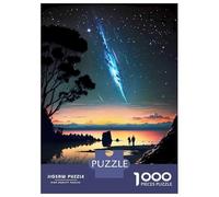 Rompecabezas De 1000 Piezas para Adultos Couple Watching Meteor Shower Rompecabezas para Adultos Juguetes Antiestrés Regalos para Mujeres Regalos para Amigos Y Familiares 70x50cm/1000pcs
