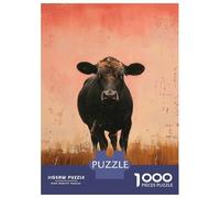 Rompecabezas De 1000 Piezas para Adultos Cow in Pastel Field Rompecabezas para Adultos Juego Familiar Análisis Y Lógica Cumpleaños Y Navidad 70x50cm/1000pcs