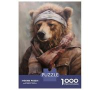 Rompecabezas De 1000 Piezas para Adultos Cozy Brown Bear Rompecabezas para Adultos Juego Práctico Decoración De Pared Gran Regalo para Los Amantes De Los Juegos 70x50cm/1000pcs
