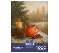 Rompecabezas De 1000 Piezas para Adultos Cozy Winter Still Life Painting Rompecabezas para Adultos Juguetes DIY Regalos para Mujeres Cumpleaños Y Navidad 70x50cm/1000pcs