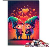 Rompecabezas de 1000 Piezas para Adultos Creature Love Duo de Madera, Idea decoración del hogar 50x75cm, Actividad para Adultos y familias, Regalo de decoración del hogar
