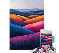 Rompecabezas de 1000 Piezas para Adultos Crepúsculo en la Ladera Juego de ingenio para Adultos Que estimula la Memoria e invita a la interacción Entre Padres e Hijos (Tamaño 50x75cm)