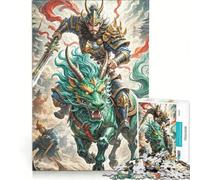 Rompecabezas de 1000 Piezas para Adultos Criatura guerrera parecida a un dragón Juegos relajantes para Entrenar la Mente y Las Manos cumpleaños y Navidad 38x26cm