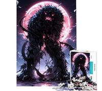 Rompecabezas de 1000 Piezas para Adultos Criatura Oscura bajo la Luna de Sangre Juguete Educativo y desafiante Una Obra de Arte Un Gran Regalo para los Amantes de los Juegos (tamaño 50x75cm)