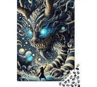 Rompecabezas de 1000 Piezas para Adultos, Criaturas fantásticas, Rompecabezas Cuadrados creativos para Adultos, Rompecabezas de Madera para decoración del hogar, Rompecabezas de 1000 Piezas (75x50cm)