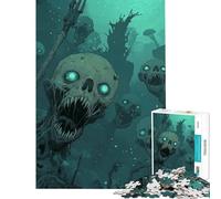 Rompecabezas de 1000 Piezas para Adultos Criaturas Marinas no muertas Ayuda a ejercitar el Cerebro y a aliviar el estrés Juego Familiar para Mayores de 14 años 50x75cm