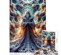 Rompecabezas de 1000 Piezas para Adultos Crónicas de los Fractales Divertidos Juegos para Toda la Familia Juguete Educativo Ideal para Decorar el Escritorio (52x38cm)