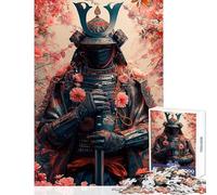 Rompecabezas de 1000 Piezas para Adultos Crónicas Florales de samuráis Juego práctico para Toda la Familia Juguete Decorativo para la Pared Entrena tu Cerebro y Tus Manos (38x26cm)