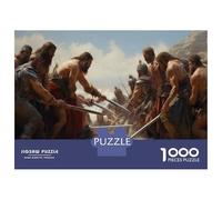Rompecabezas De 1000 Piezas para Adultos Crossing The Red Sea Rompecabezas para Adultos Juegos De Relajación Desafío Difícil Ayuda A Ejercitar El Cerebro 38x26cm/1000pcs
