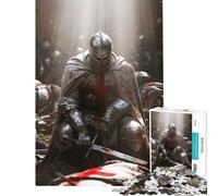 Rompecabezas de 1000 Piezas para Adultos Crusader Chronicles Juguete Intelectual Juego de ingenio análisis y lógica Regalos para Hombres y Mujeres (tamaño 75x50cm)