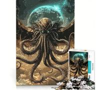 Rompecabezas de 1000 Piezas para Adultos: Cthulhu, Horror cósmico, Juguetes para armar, ensamblaje de Patrones, colección de Artistas, Bellas Artes 50x75cm