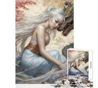 Rompecabezas de 1000 Piezas para Adultos Cuento de Hadas japonés decoración del hogar Juguetes Regalos para Mujeres y Hombres Juego Imposible con póster a Juego y Hoja de Trivia tamaño 38x52cm