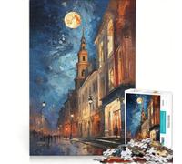 Rompecabezas de 1000 Piezas para Adultos Cuentos del Turno de Noche Juegos educativos de análisis y lógica Regalo de cumpleaños o para viajeros 50x75cm