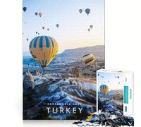 Rompecabezas de 1000 Piezas para Adultos Cueva de Capadocia,decoración práctica,Juguete para ejercitar la Mente,Entretenimiento Casual, (38x52cm)