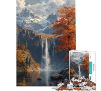 Rompecabezas de 1000 Piezas para Adultos Cumbres Nórdicas Encantadas Ideal para Juegos Familiares Vacaciones en casa y para Pasar el rato Difícil y desafiante (Tamaño 38x52cm)