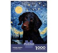 Rompecabezas De 1000 Piezas para Adultos Curly Coated Retriever Rompecabezas para Adultos Juguete Decoración De Pared Decoración del Hogar Interacción Entre Padres E Hijos 52x38cm/1000pcs