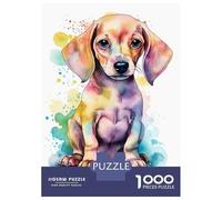 Rompecabezas De 1000 Piezas para Adultos Cute Baby Dachshund Puppy Rompecabezas para Adultos Juego Familiar Difícil Difícil Y Desafiante 52x38cm/1000pcs