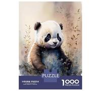 Rompecabezas De 1000 Piezas para Adultos Cute Baby Panda Painting Rompecabezas para Adultos Juego Familiar Difícil Difícil Y Desafiante 70x50cm/1000pcs
