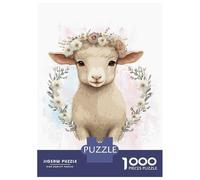 Rompecabezas De 1000 Piezas para Adultos Cute Baby Sheep Lamb Rompecabezas para Adultos Juegos Relajantes para La Diversión Familiar Interacción Entre Padres E Hijos 52x38cm/1000pcs