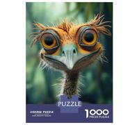 Rompecabezas De 1000 Piezas para Adultos Cute Cartoon Ostrich Rompecabezas De Juguete Decoración De Pared Una Obra De Arte Cumpleaños Y Navidad 38x26cm/1000pcs