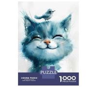 Rompecabezas De 1000 Piezas para Adultos Cute Cat and Birds Rompecabezas para Adultos Juguetes Antiestrés Vacaciones En Casa Matar El Tiempo Desafiante De Completar 52x38cm/1000pcs