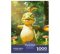 Rompecabezas De 1000 Piezas para Adultos Cute Dinosaur with Bird Rompecabezas para Adultos Juegos De Relajación Desafío Difícil Ayuda A Ejercitar El Cerebro 52x38cm/1000pcs