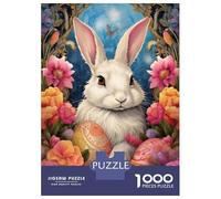 Rompecabezas De 1000 Piezas para Adultos Cute Easter Bunny Rompecabezas para Adultos Juego Familiar Corte De Precisión Cumpleaños Y Navidad 38x26cm/1000pcs