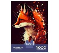 Rompecabezas De 1000 Piezas para Adultos Cute Fox Animal Cartoon Rompecabezas para Adultos Juego Práctico Decoración Perfecta Regalos De Cumpleaños Y Únicos 70x50cm/1000pcs