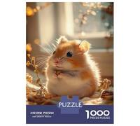 Rompecabezas De 1000 Piezas para Adultos Cute Hamster Holding A Seed Rompecabezas para Adultos Juego De Ingenio para La Diversión Familiar Cumpleaños 70x50cm/1000pcs
