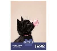 Rompecabezas De 1000 Piezas para Adultos Cute Kitty Cat Bubble Rompecabezas para Adultos Juegos Familiares Pero Regalos Divertidos Y Humorísticos para Amigos Y Familiares 52x38cm/1000pcs