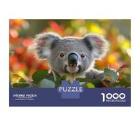 Rompecabezas De 1000 Piezas para Adultos Cute Koala Portrait in Eucalyptus Tree Rompecabezas Juego De Ingenio Alivia El Estrés Cumpleaños 70x50cm/1000pcs