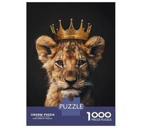 Rompecabezas De 1000 Piezas para Adultos Cute Lion King Rompecabezas Juguetes Antiestrés Decoración del Hogar Difícil Y Desafiante 38x26cm/1000pcs