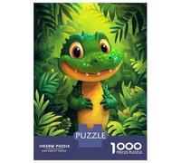 Rompecabezas De 1000 Piezas para Adultos Cute Little Alligator Rompecabezas para Adultos Juguetes Antiestrés Desafío Difícil para Cumpleaños, Navidad 38x26cm/1000pcs