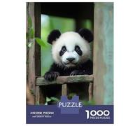 Rompecabezas De 1000 Piezas para Adultos Cute Panda Cub Peeking out Rompecabezas para Adultos Juego Familiar Decoración De Pared Gran Regalo para Jugar 52x38cm/1000pcs