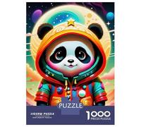Rompecabezas De 1000 Piezas para Adultos Cute Panda Space Hoodie Rompecabezas para Adultos Juegos Divertidos Pero Divertidos Y Humorísticos Desafiantes De Completar 70x50cm/1000pcs