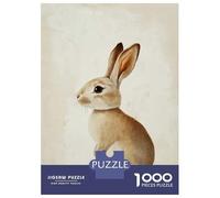 Rompecabezas De 1000 Piezas para Adultos Cute Rabbit Bunny Nursery Rompecabezas para Adultos Juego Familiar Corte De Precisión Cumpleaños Y Navidad 70x50cm/1000pcs